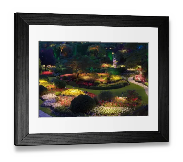 Framed Print : North America; Canada; BC; Victoria; Butchard Gardens In Full Bloom Framed Print : North America; Canada; BC; Victoria; Butchard Gardens In Full Bloom