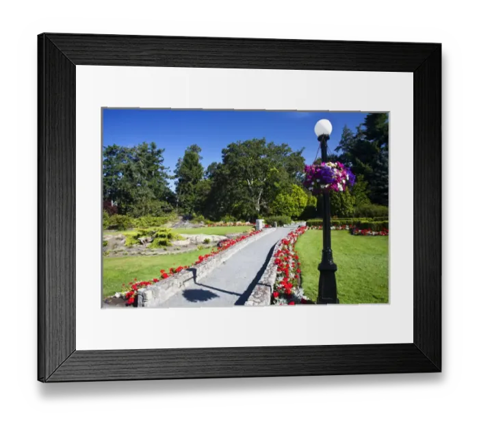 Framed Print : North America; Canada; Victoria; Gardens at Governors House Victoria Framed Print : North America; Canada; Victoria; Gardens at Governors House Victoria