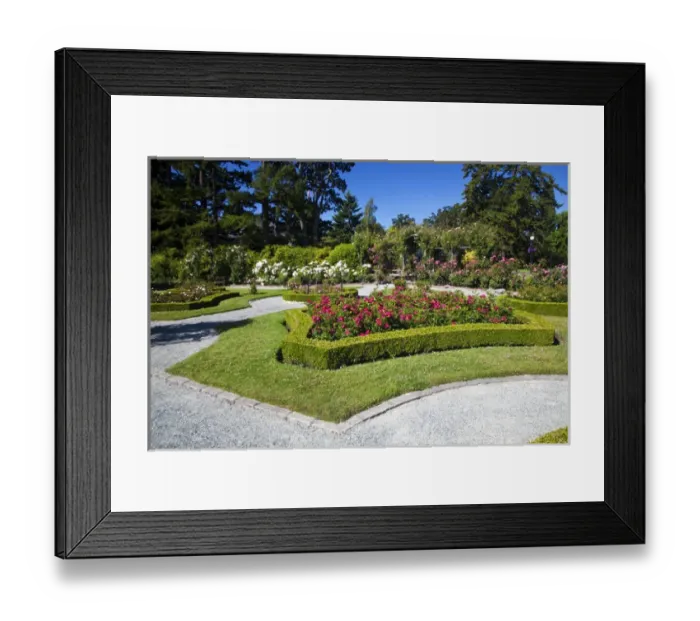 Framed Print : North America; Canada; Victoria; Gardens at Governors House Victoria Framed Print : North America; Canada; Victoria; Gardens at Governors House Victoria