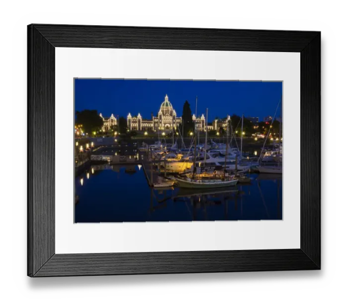 Framed Print : North America; Canada; British Columbia; Victoria; Parliament Building at Night with Framed Print : North America; Canada; British Columbia; Victoria; Parliament Building at Night with