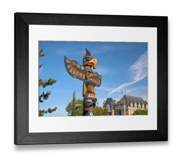Framed Print : North America; Canada; British Columbia; Victoria; Totem Pole Park Framed Print : North America; Canada; British Columbia; Victoria; Totem Pole Park