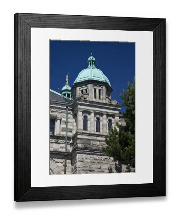 Framed Print : North America; Canada; British Columbia; Victoria; Parliament Building