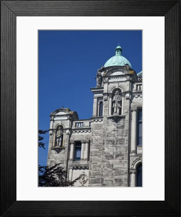 Framed Print : North America; Canada; British Columbia; Victoria; Parliament Building
