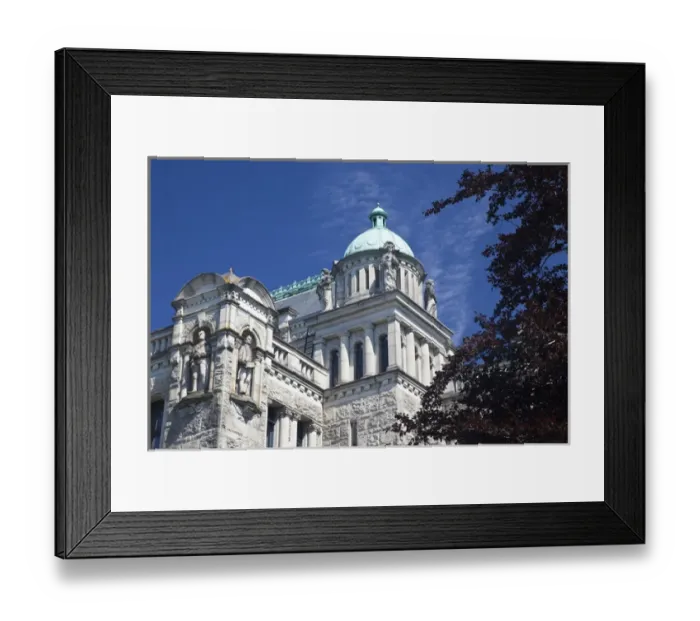 Framed Print : North America; Canada; British Columbia; Victoria; Parliament Building