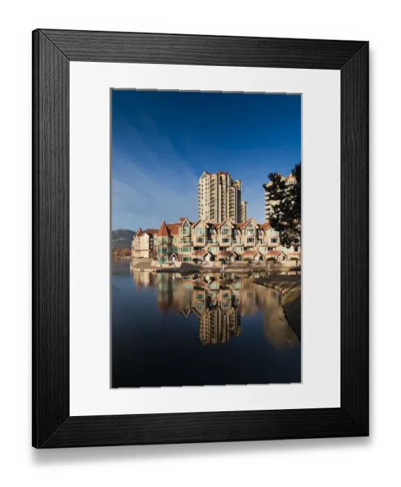 Framed Print : Canada, British Columbia, Okanagan Valley, Kelowna, condo building by Lake Okanagan Framed Print : Canada, British Columbia, Okanagan Valley, Kelowna, condo building by Lake Okanagan
