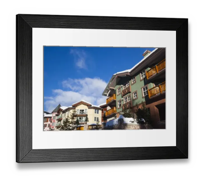 Framed Print : Canada, British Columbia, Sun Peaks, Sun Peaks Resort, ski lodges, winter Framed Print : Canada, British Columbia, Sun Peaks, Sun Peaks Resort, ski lodges, winter