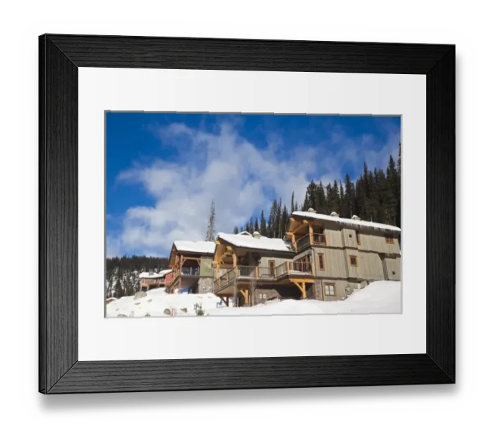 Framed Print : Canada, British Columbia, Sun Peaks, Sun Peaks Resort, vacation homes, winter Framed Print : Canada, British Columbia, Sun Peaks, Sun Peaks Resort, vacation homes, winter