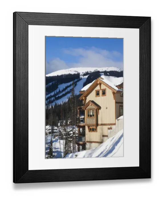 Framed Print : Canada, British Columbia, Sun Peaks, Sun Peaks Resort, vacation homes, winter Framed Print : Canada, British Columbia, Sun Peaks, Sun Peaks Resort, vacation homes, winter
