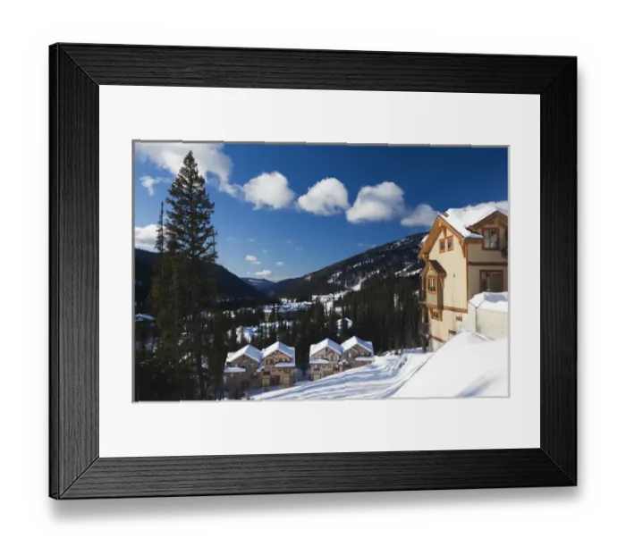 Framed Print : Canada, British Columbia, Sun Peaks, Sun Peaks Resort, vacation homes, winter Framed Print : Canada, British Columbia, Sun Peaks, Sun Peaks Resort, vacation homes, winter
