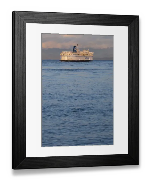 Framed Print : Canada, British Columbia, Vancouver Island, Comox, BC Ferry to Powell River Framed Print : Canada, British Columbia, Vancouver Island, Comox, BC Ferry to Powell River