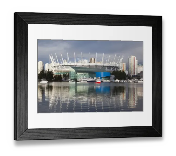 Framed Print : Canada, British Columbia, Vancouver, BC Place Stadium, morning