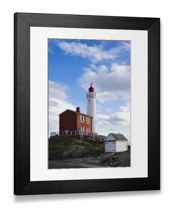 Framed Print : Canada, British Columbia, Vancouver Island, Victoria, Fisgard Lighthouse, exterior Framed Print : Canada, British Columbia, Vancouver Island, Victoria, Fisgard Lighthouse, exterior