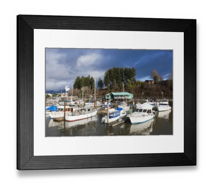 Framed Print : Canada, British Columbia, Vancouver Island, Port Alberni, Harbour Quay Marina Framed Print : Canada, British Columbia, Vancouver Island, Port Alberni, Harbour Quay Marina