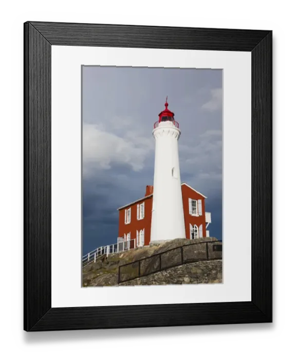Framed Print : Canada, British Columbia, Vancouver Island, Victoria, Fisgard Lighthouse, exterior Framed Print : Canada, British Columbia, Vancouver Island, Victoria, Fisgard Lighthouse, exterior