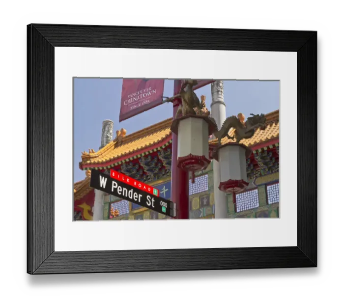 Framed Print : Chinatown entry gate on West Pender Street, Vancouver, British Columbia, Canada Framed Print : Chinatown entry gate on West Pender Street, Vancouver, British Columbia, Canada