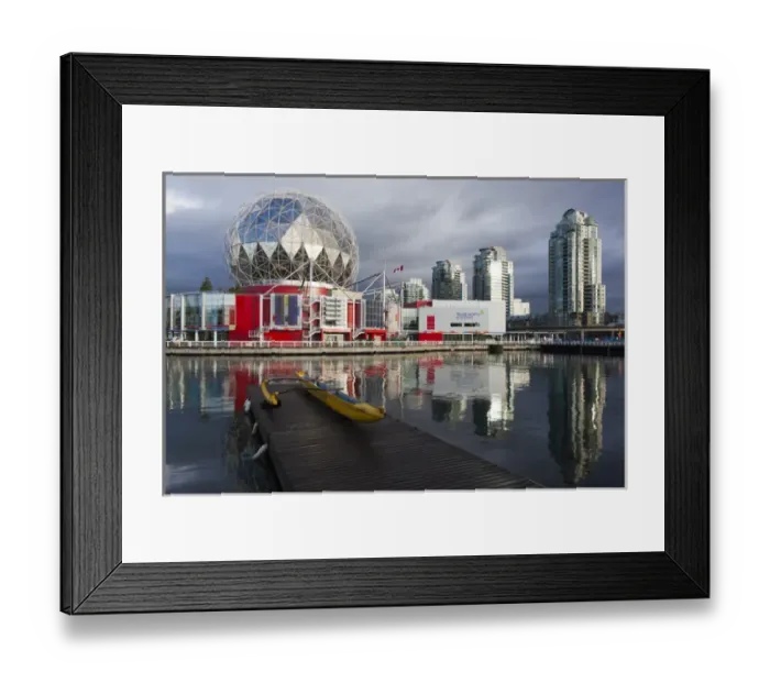 Framed Print : Canada, British Columbia, Vancouver, Granville Island, morning view of False Creek Framed Print : Canada, British Columbia, Vancouver, Granville Island, morning view of False Creek