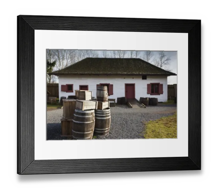 Framed Print : Canada, British Columbia, Vancouver-area, Langley, Fort Langley National Historic Site Framed Print : Canada, British Columbia, Vancouver-area, Langley, Fort Langley National Historic Site