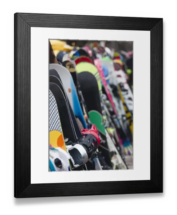 Framed Print : Canada, British Columbia, Whistler, Whistler Village, skis Framed Print : Canada, British Columbia, Whistler, Whistler Village, skis