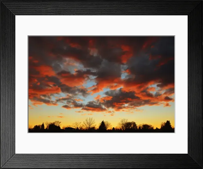Framed Print : Clouds at sunset. Credit as: Mike Grandmaison  /  Jaynes Gallery  /  DanitaDelimont