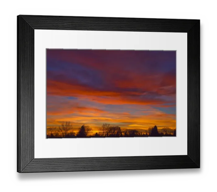 Framed Print : Sky at sunset. Credit as: Mike Grandmaison  /  Jaynes Gallery  /  DanitaDelimont