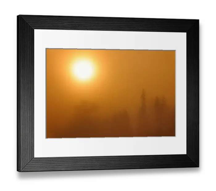 Framed Print : Canada, Manitoba, Whiteshell Provincial Park. Sunrise fog at Lyons Lake. Credit as Framed Print : Canada, Manitoba, Whiteshell Provincial Park. Sunrise fog at Lyons Lake. Credit as