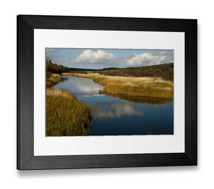 Framed Print : North America, Canada, Nova Scotia, Cape Breton, Margaree River Reflection Framed Print : North America, Canada, Nova Scotia, Cape Breton, Margaree River Reflection