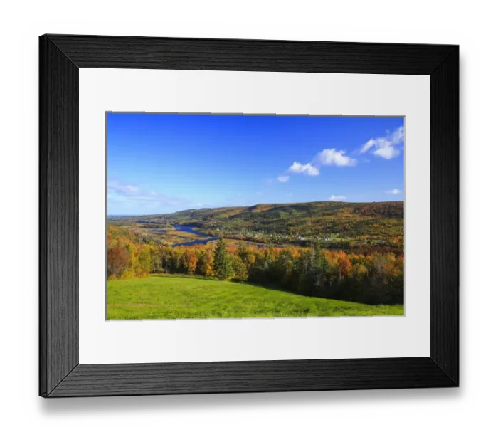 Framed Print : North America, Canada, Nova Scotia, Cape Breton, Cabot Trail, Fall colours in Margaree