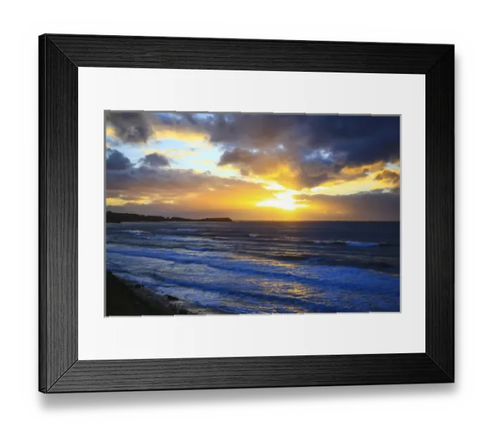 Framed Print : North America, Canada, Nova Scotia, Cape Breton, Cabot Trail sunset