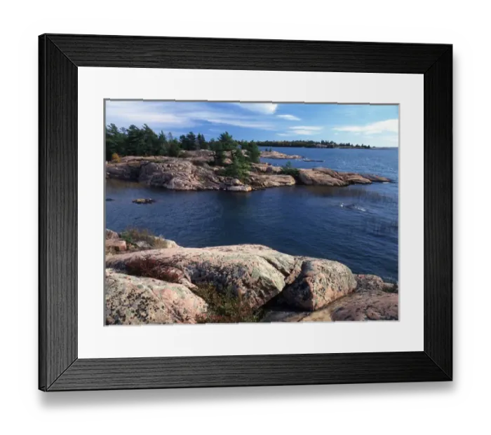 Framed Print : Canada, Ontario, View of Georgian Bay at Killarney Provincial Park Framed Print : Canada, Ontario, View of Georgian Bay at Killarney Provincial Park