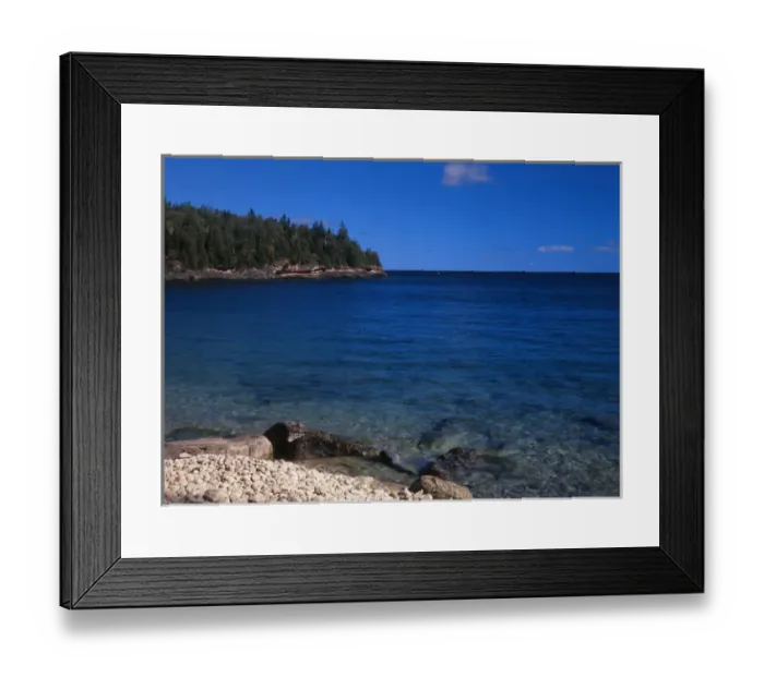 Framed Print : Canada, Ontario, View of lake Huron in Bruce Peninsula National Park Framed Print : Canada, Ontario, View of lake Huron in Bruce Peninsula National Park
