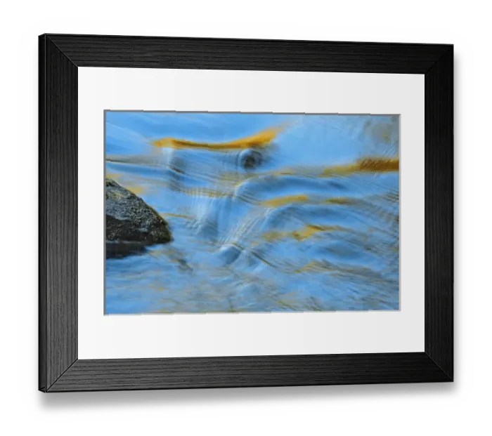 Framed Print : Canada, Ontario. Water rippling by a rock in the Oxtongue River Framed Print : Canada, Ontario. Water rippling by a rock in the Oxtongue River