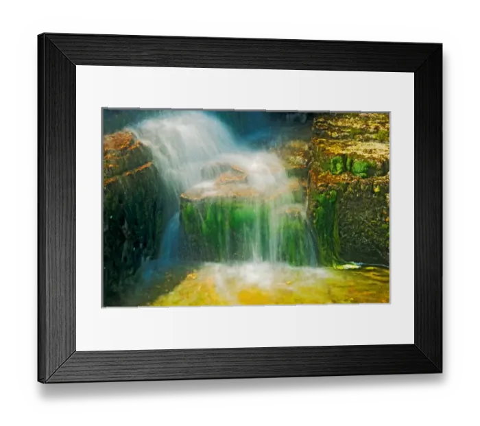 Framed Print : Canada, Ontario, Georgian Bay. Cascading waterfall Framed Print : Canada, Ontario, Georgian Bay. Cascading waterfall