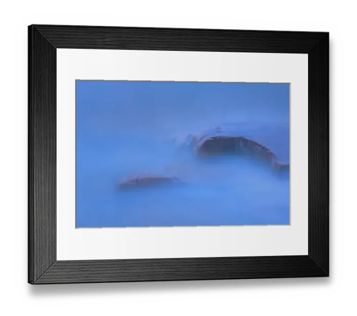 Framed Print : Canada, Ontario, Killarney Provincial Park. Waves and shoreline rocks at dusk. Credit as Framed Print : Canada, Ontario, Killarney Provincial Park. Waves and shoreline rocks at dusk. Credit as