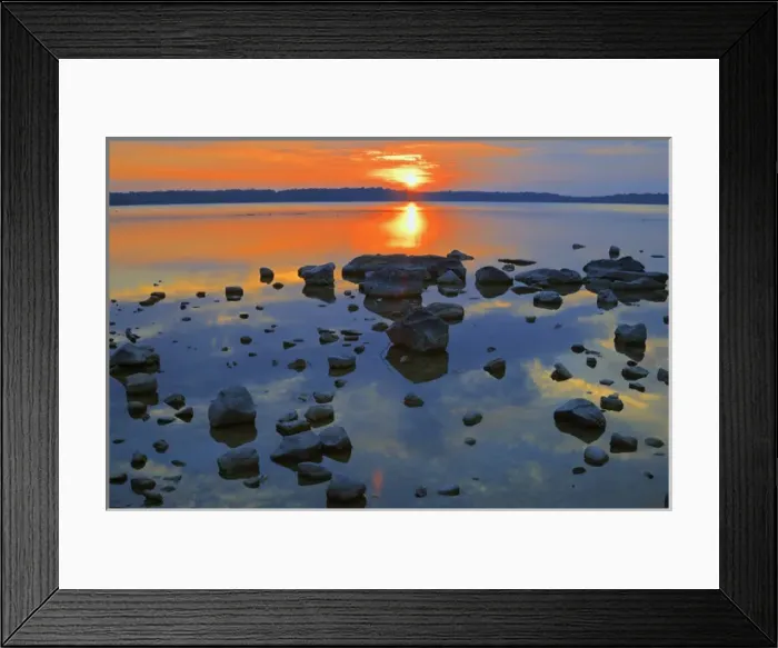 Framed Print : Canada, Bruce Peninsula. Sunset on Berford Lake Framed Print : Canada, Bruce Peninsula. Sunset on Berford Lake