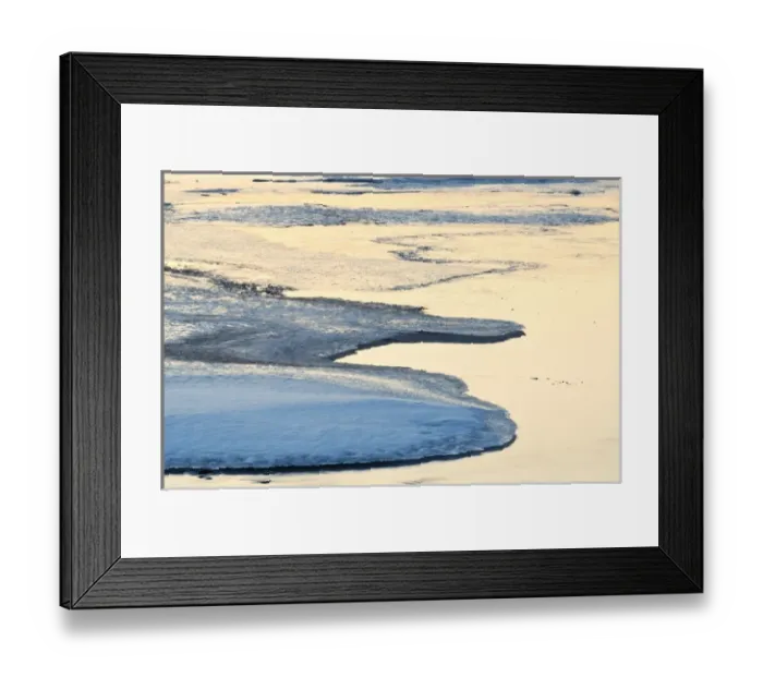 Framed Print : Canada, Ontario. Ice patterns on Hope Bay