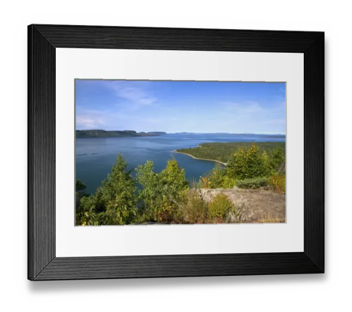Framed Print : Kama Bay is the northern most portion of Lake Superior near Nipigon, Ontario, Canada