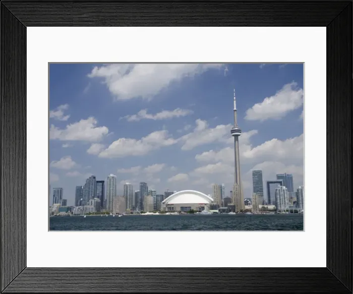 Framed Print : Canada, Ontario, Toronto. Lake Ontario city skyline view of the iconic CN Tower Framed Print : Canada, Ontario, Toronto. Lake Ontario city skyline view of the iconic CN Tower