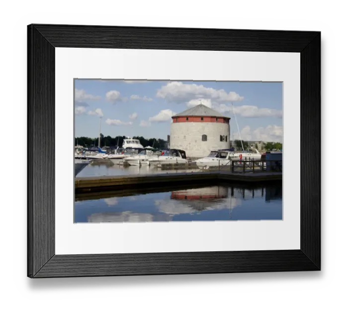 Framed Print : Canada, Ontario, Kingston. Lake Ontario marina area at the port of Kingston with Framed Print : Canada, Ontario, Kingston. Lake Ontario marina area at the port of Kingston with