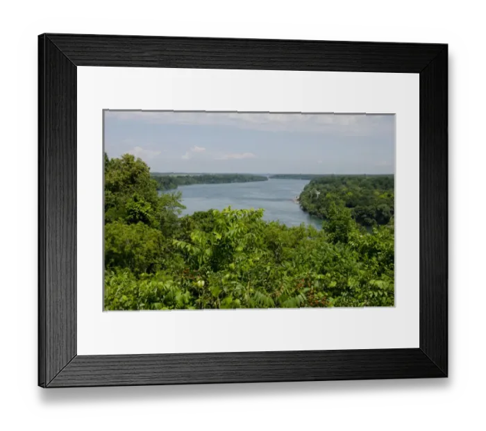 Framed Print : Canada, Ontario, Niagara on the Lake. overview of the Niagara river & the Niagara