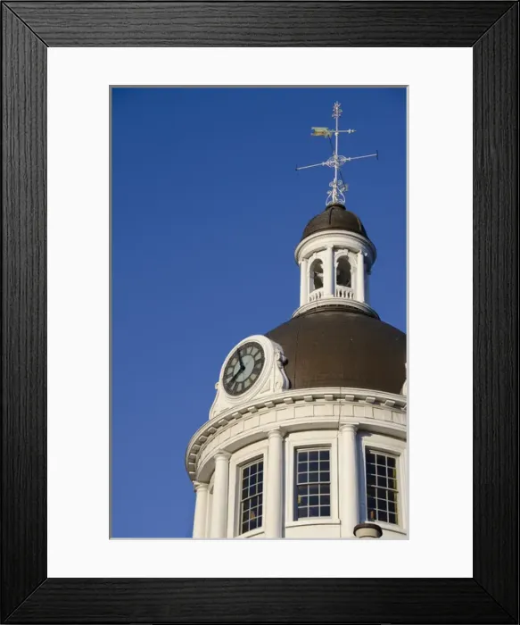 Framed Print : Canada, Ontario, Kingston. Kingston City Hall, National Historic Site, c Framed Print : Canada, Ontario, Kingston. Kingston City Hall, National Historic Site, c