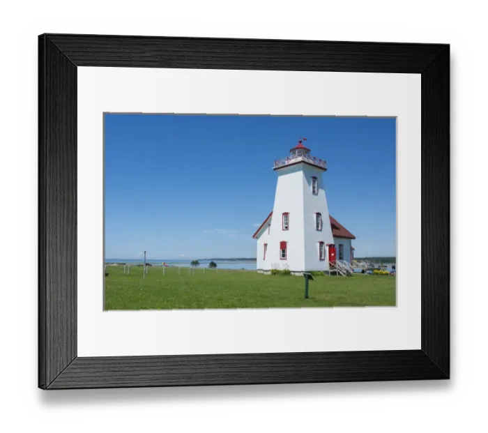 Framed Print : Canada Prince Edward Island, P. E. I. Wood Islands Lighthouse 1876 in summer Framed Print : Canada Prince Edward Island, P. E. I. Wood Islands Lighthouse 1876 in summer