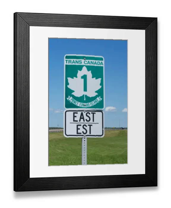 Framed Print : Canada Prince Edward Island, P. E. I. the historic and famous Trans Canada Highway in PEI Framed Print : Canada Prince Edward Island, P. E. I. the historic and famous Trans Canada Highway in PEI