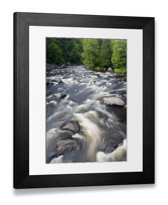 Framed Print : Canada, Quebec, Mont-Rolland. Riviere du Nord rapids Framed Print : Canada, Quebec, Mont-Rolland. Riviere du Nord rapids