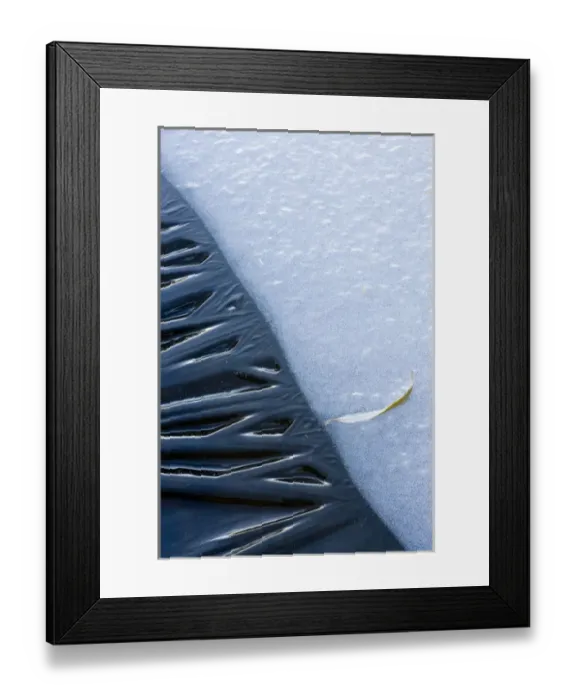 Framed Print : Canada, Quebec, Mount St-Bruno Conservation Park. Close-up of lakeshore ice. Credit as Framed Print : Canada, Quebec, Mount St-Bruno Conservation Park. Close-up of lakeshore ice. Credit as