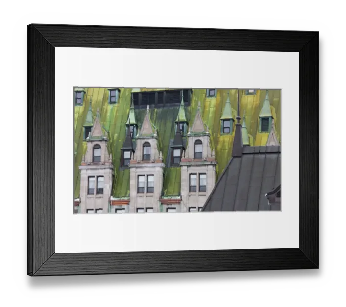 Framed Print : Architectural details of Chateau Frontenac Hotel, Quebec City, Canada Framed Print : Architectural details of Chateau Frontenac Hotel, Quebec City, Canada