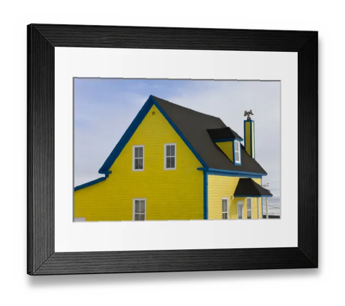 Framed Print : Colorful house, Iles de la Madeleine, Quebec, Canada Framed Print : Colorful house, Iles de la Madeleine, Quebec, Canada