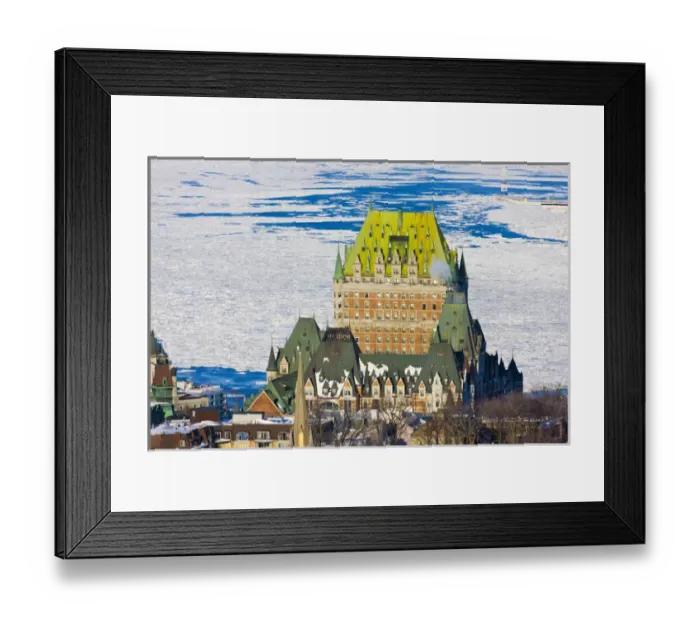 Framed Print : Fairmont Le Chateau Frontenac by St. Lawrence River, Quebec City, Canada Framed Print : Fairmont Le Chateau Frontenac by St. Lawrence River, Quebec City, Canada