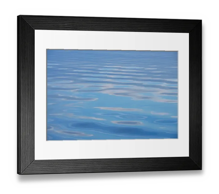 Framed Print : Canada, Quebec, Saguenay, Saguenaya'St. Lawrence Marine Park. Clouds reflected in calm sea
