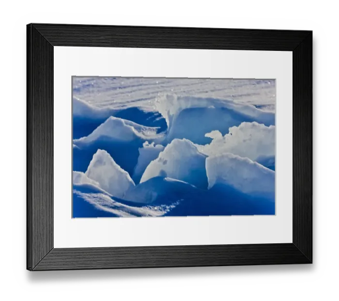 Framed Print : Ice pattern, Iles de la Madeleine, Quebec, Canada