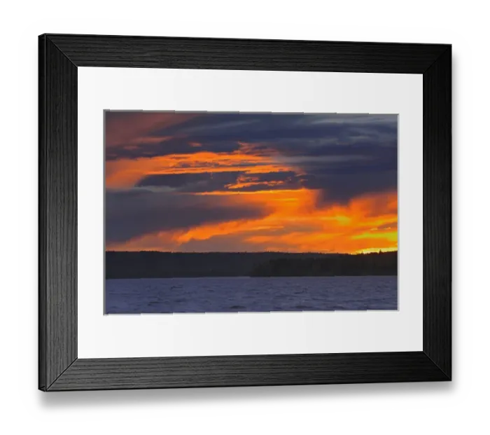 Framed Print : Canada, Saskatchewan, Prince Albert National Park. Storm on Waskesiu Lake. Credit as Framed Print : Canada, Saskatchewan, Prince Albert National Park. Storm on Waskesiu Lake. Credit as